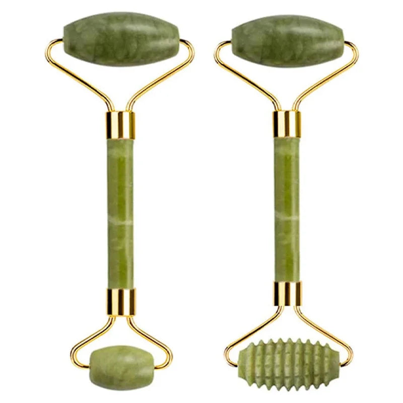 Natural Jade Roller Face Gua Sha Massager Face Roller liftting Anti-wrinkle Gua Sha Jade Stone Face Massager Beauty Skin Care