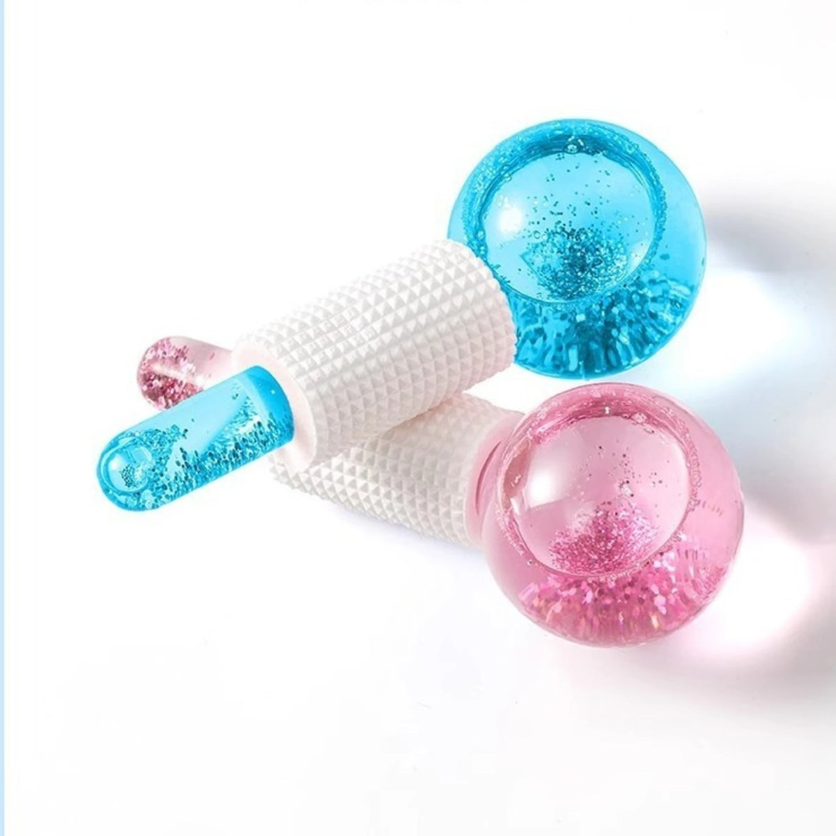 Hot and cold double compress massage facial spa beauty glass crystal ball beauty ice ball skin care tools gifts