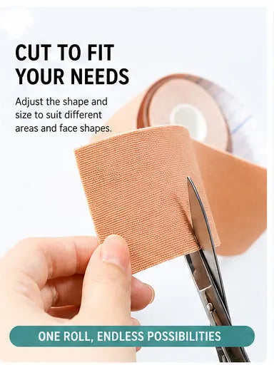 Facial Muscle Lifting Tape Anti-Wrinkle Face Lift Patch Elastic Kinesiology Tape for Jawline Firming Skin Tightening Beauty Care