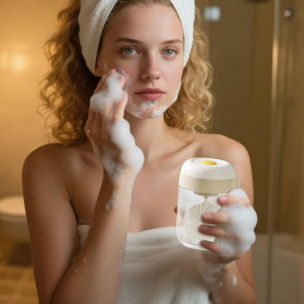 Foam Maker Electric Facial Cleanser Foam Cup Electric Frother Bottle Bubble Skin Care Tools For Washing Household Beauty