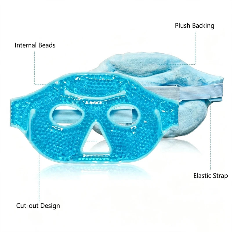 NEW Gel Beads Compress Ice Gel Eye Face Mask Reusable Cold and Hot Heat Sleeping Ice Pack Skin Care Tool Cooling Eye Mask 2026