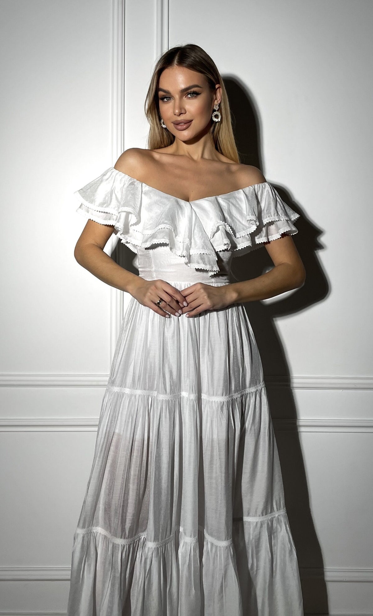 ruffled boho dress