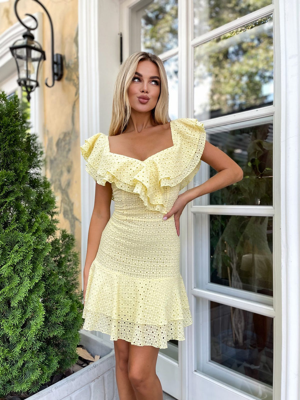 Lavender Off Shoulder Dress | Ruffle Mini | Petite XXS-M | GLOWSYOU-16