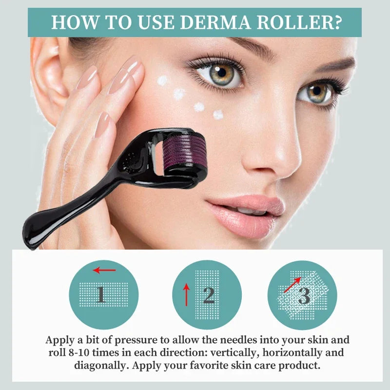 1PC Skin Care Beauty Lifting Contouring Tool 540 Roller 0.3mm Face Massager Facial Roller Improve skin Reduce Acne Beauty Tools